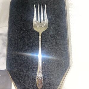 1847 Rogers Bros First Love 1937 Silverplate  Dessert Chipped Beef Fork Design